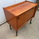 Vintage 50s TV bar cabinet with 2 sliding doors