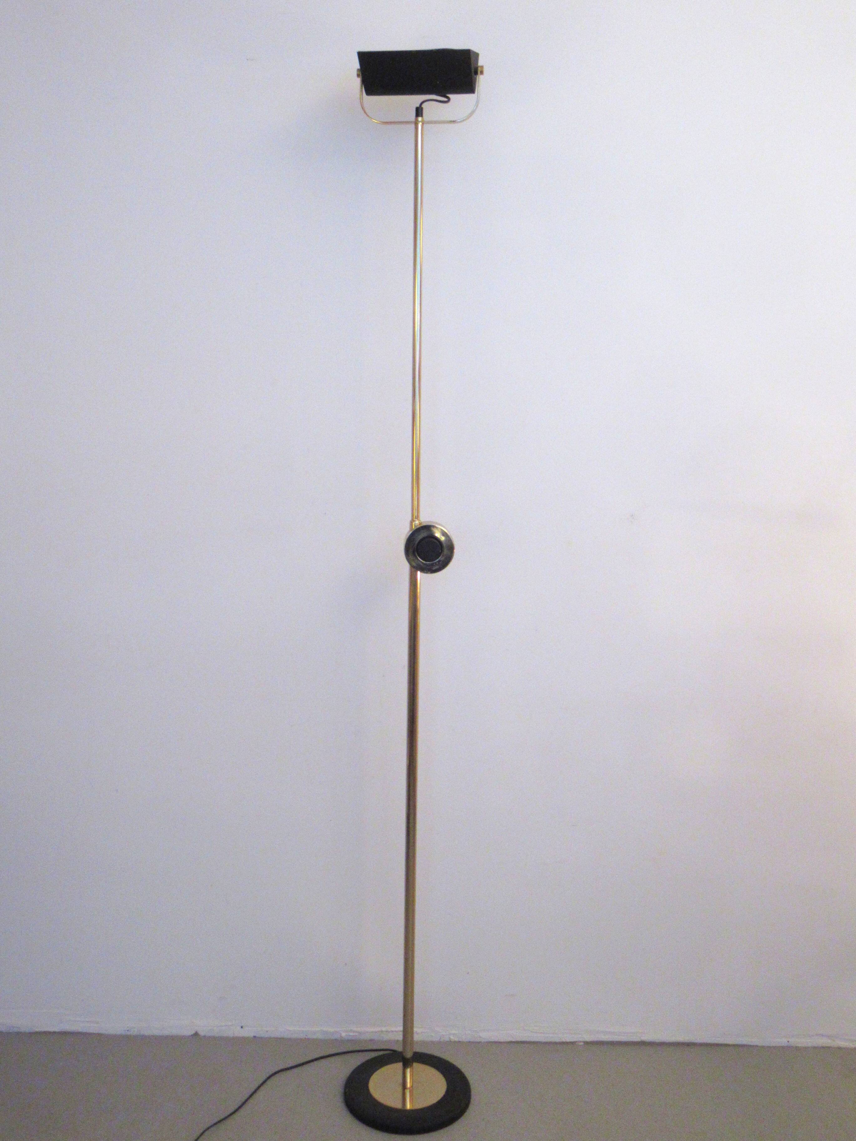 Brass floor lamp Fratelli Martini 1980s