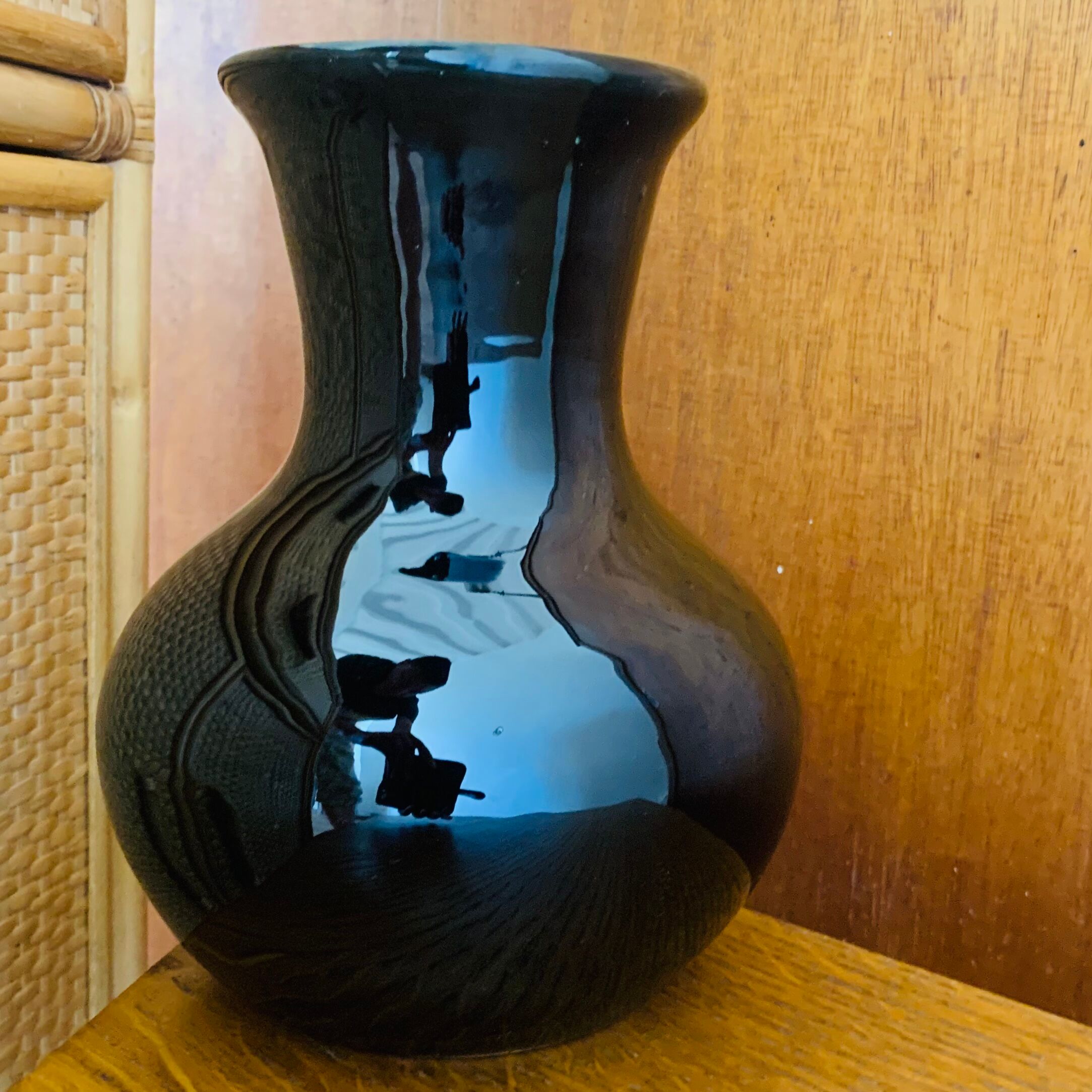 Black vase