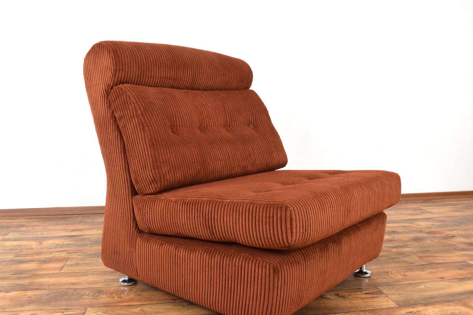 Mid-Century Italian Lounge Chairs, 1970s, Set of 2