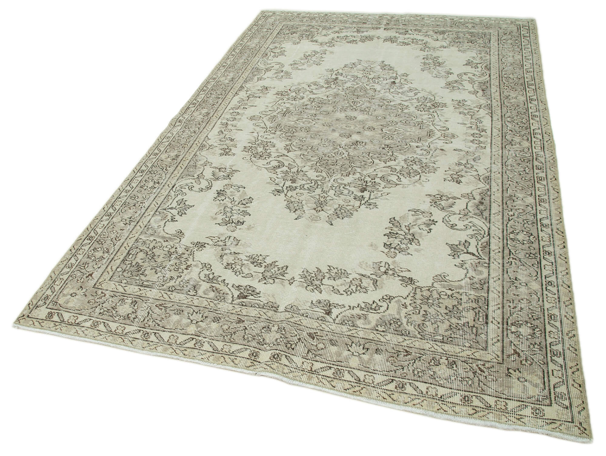 Handwoven Rustic Anatolian Beige Rug 171 cm x 270 cm - 36616