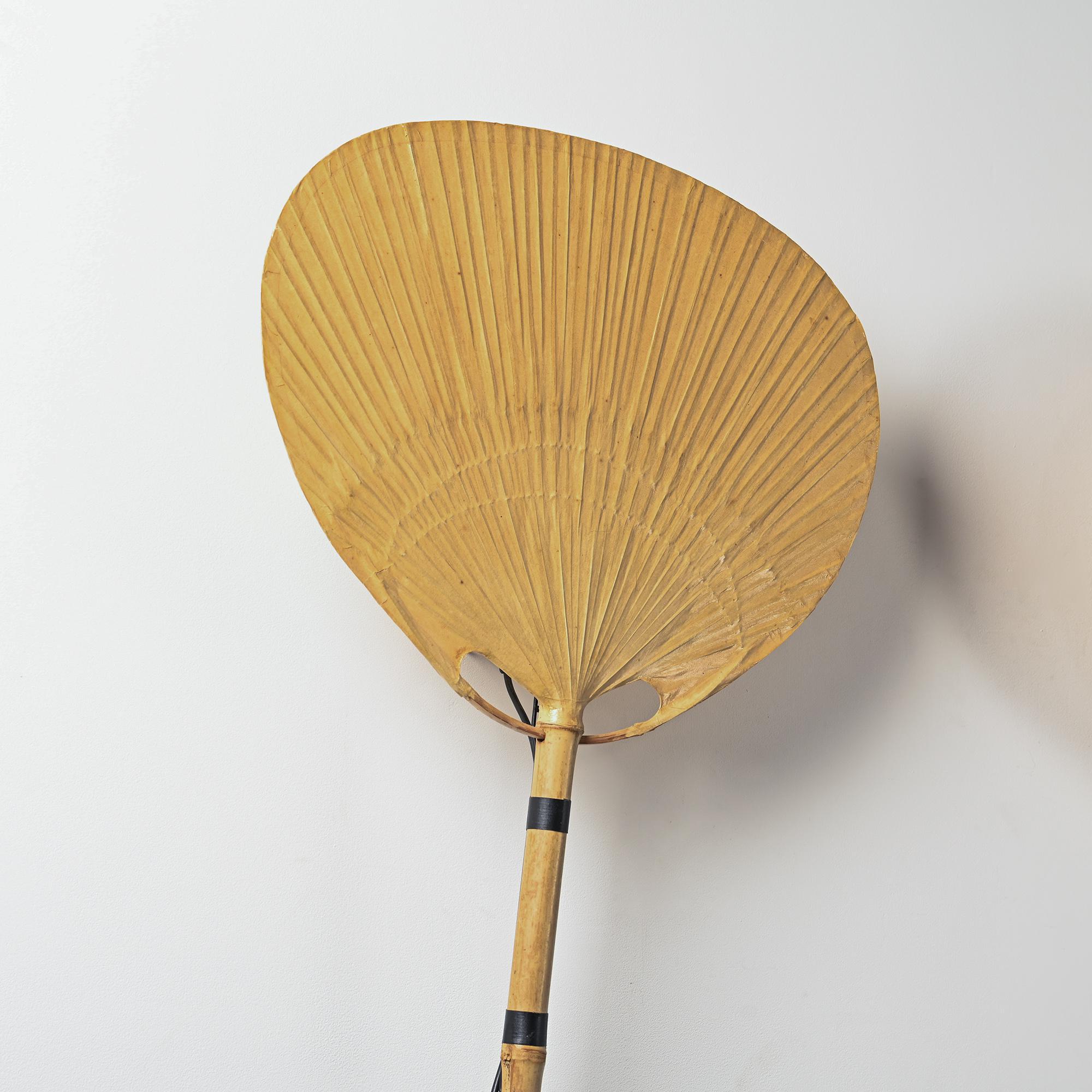 Pair of Uchiwa II wall lights by Ingo Maurer, Design M 1973