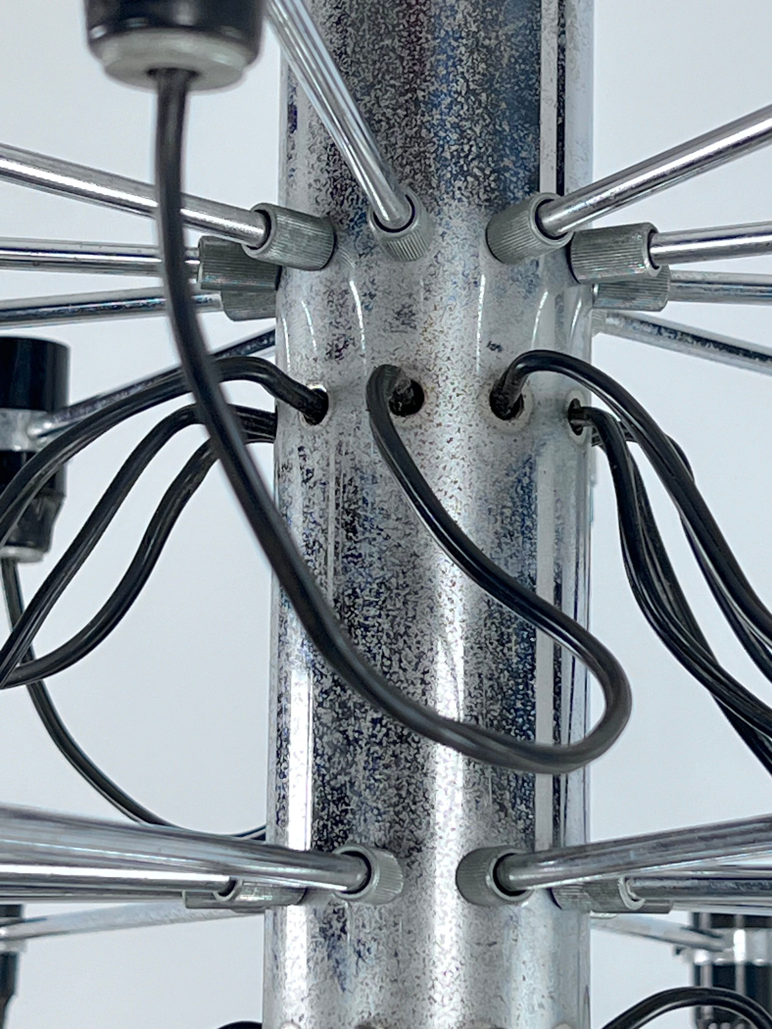 Chandelier 2097 by Gino Sarfatti for Arteluce Italy 1958