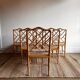 6 ‘Faux Bamboo’ dining chairs vintage