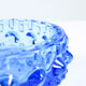 Midcentury bowl in blue glass, design by Frantisek Pečený, czechoslovakia 1960s