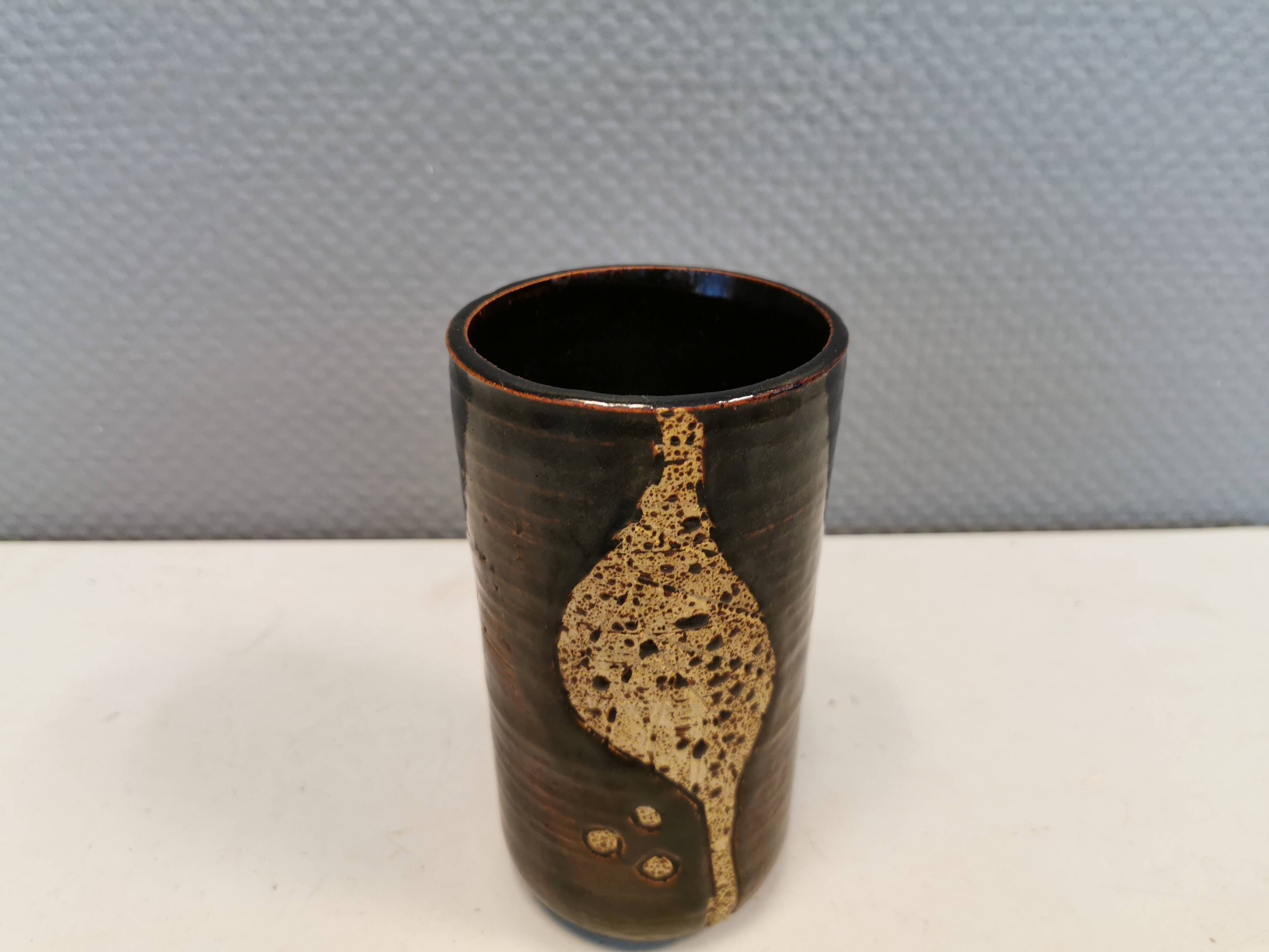 Vase danois en grès, années 1970-80