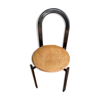 Chaise bois et métal annees 70/80