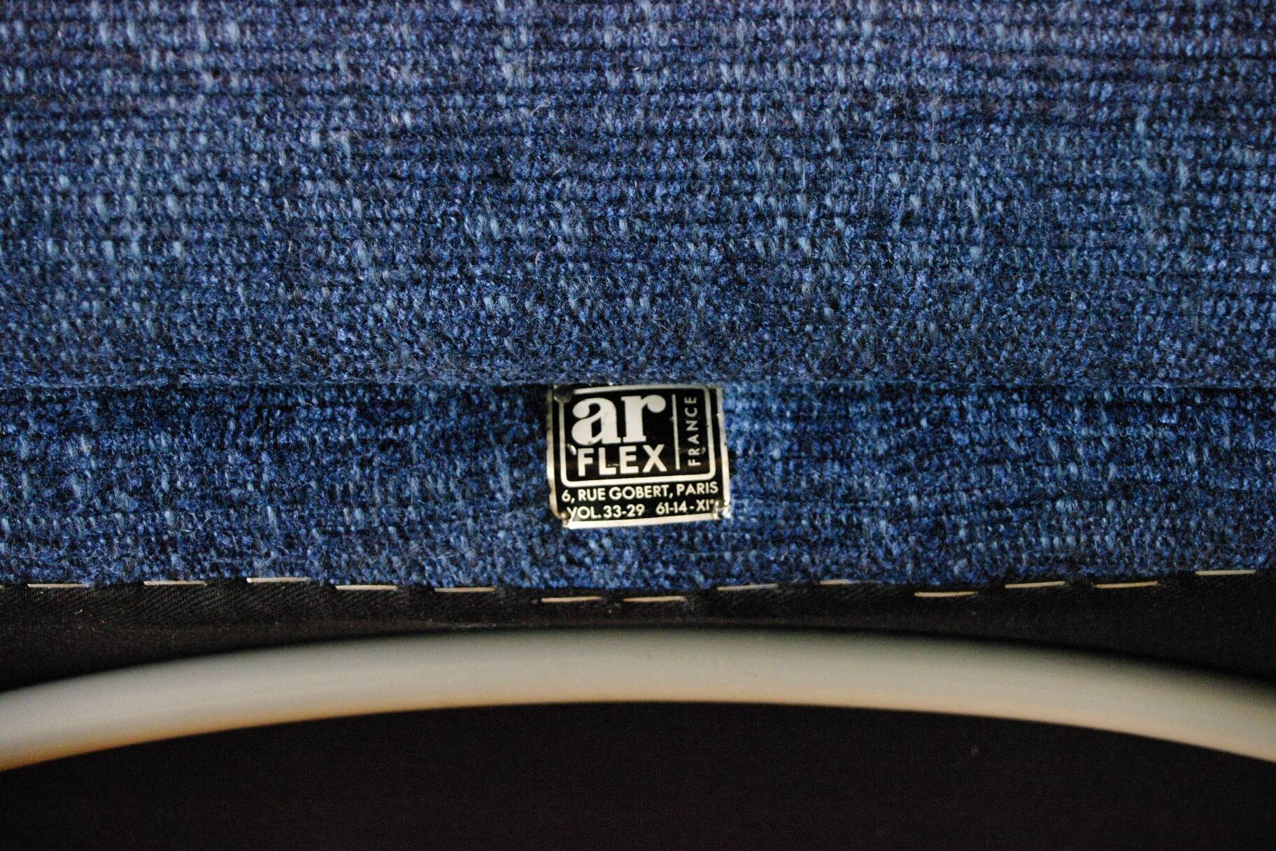 Pair of vintage armchairs by marc zanuso for arflex 1950