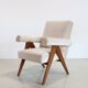 Fauteuil design italien en mohair
