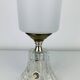 Opaline glass tulip lamp, 1950s, vintage