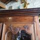 Showcase bibliotheque louis xv in chene of the xix th century