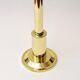 Norwegian Tall Odel Brass Candleholder with green shade 1960s