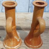 Sandstone candlesticks