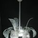 Luxury Barovier & Toso chandelier, Murano Pulegoso glass, 1950s