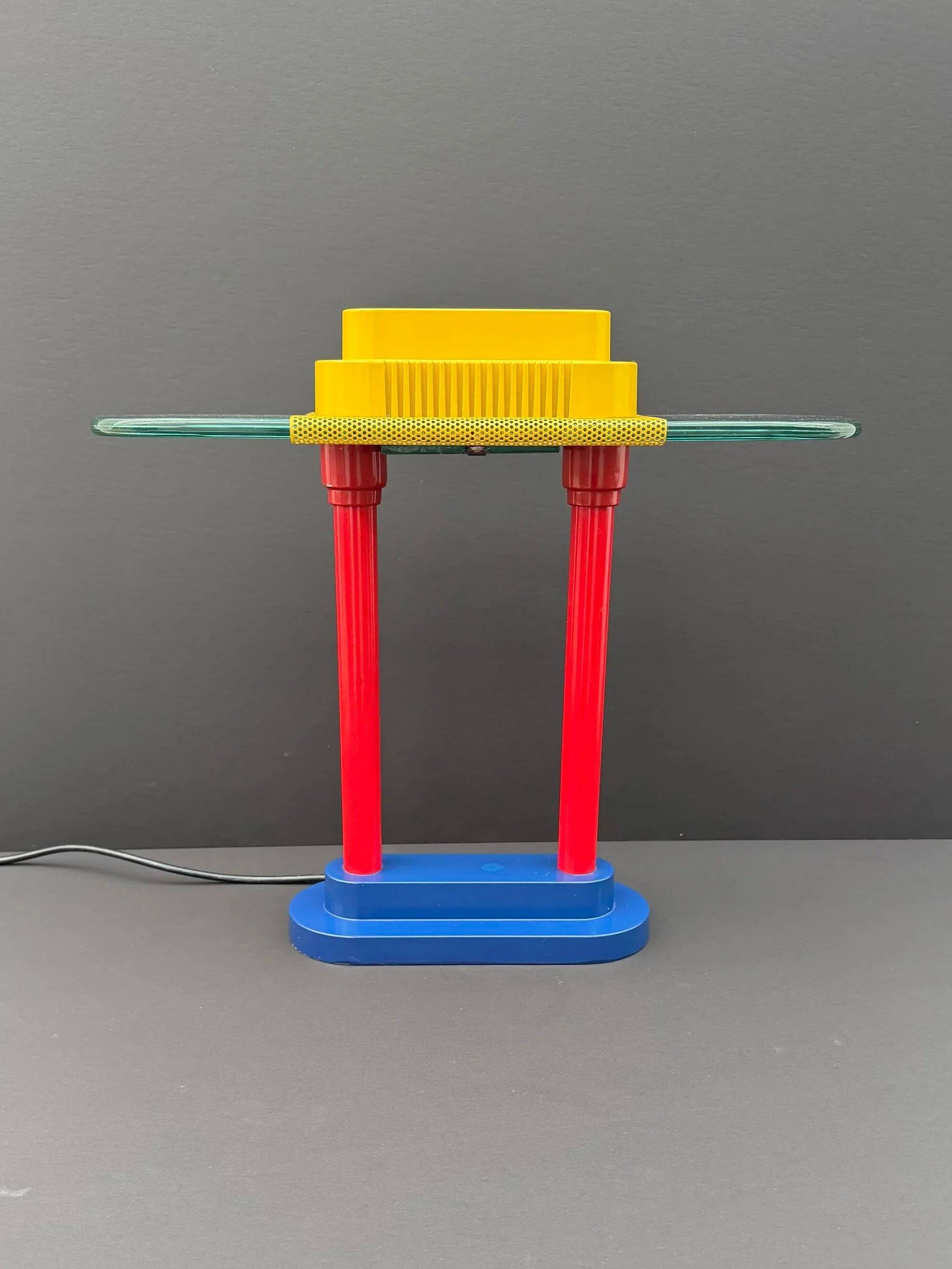 Memphis style lamp by Robert Sonneman for George Kovacs, 1980