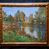 Tableau impressionniste - Huile sur  toile signée, 1920 - Ecole française