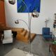 "Muguet" floor lamp by G. Reggiani in chrome metal from the 70s