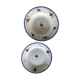 Set of 2 plates Digoin Sarreguemines model Mary Lou hand-painted