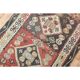 1970s Turkish Oushak Handmade Wool Cotton Red Runner Rug 131x354