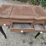 Console desk dressing table solid wood restyled tray shutters dp 1022222