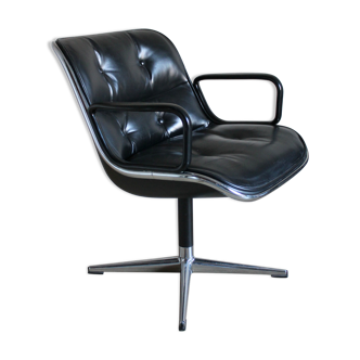 Charles Pollock leather armchair