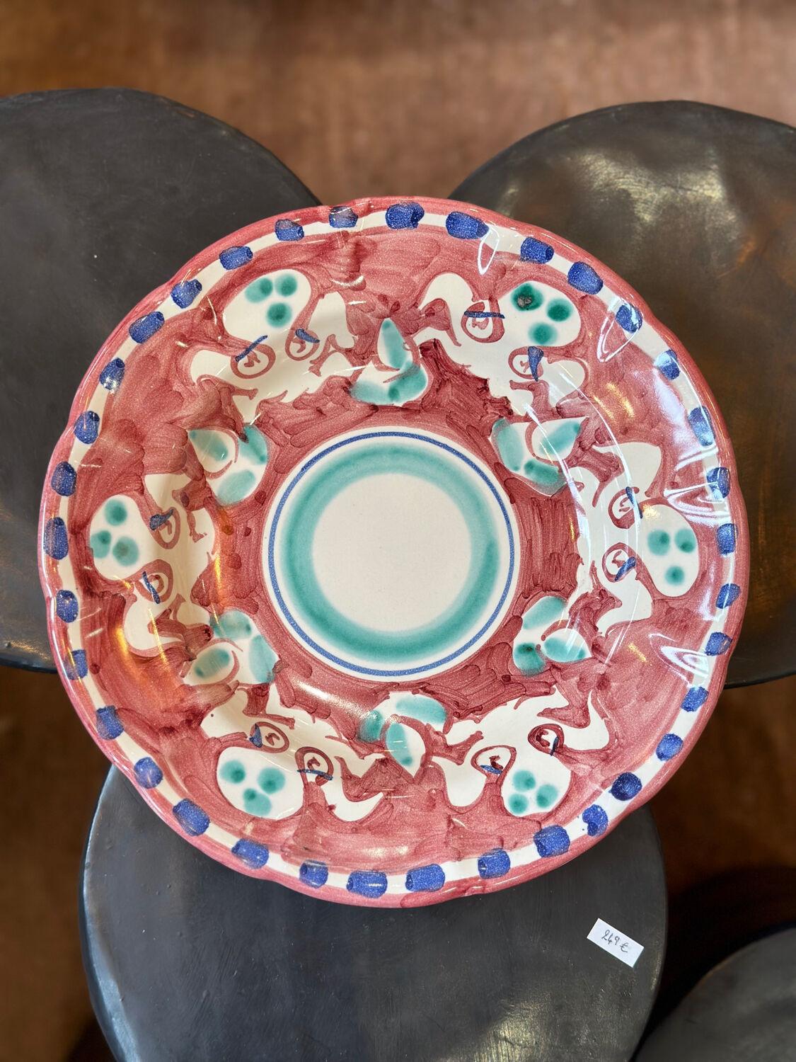 Italian plate in ceramic
