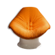 White and orange shell Chair