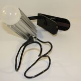 Silver lamp with vintage clamp.