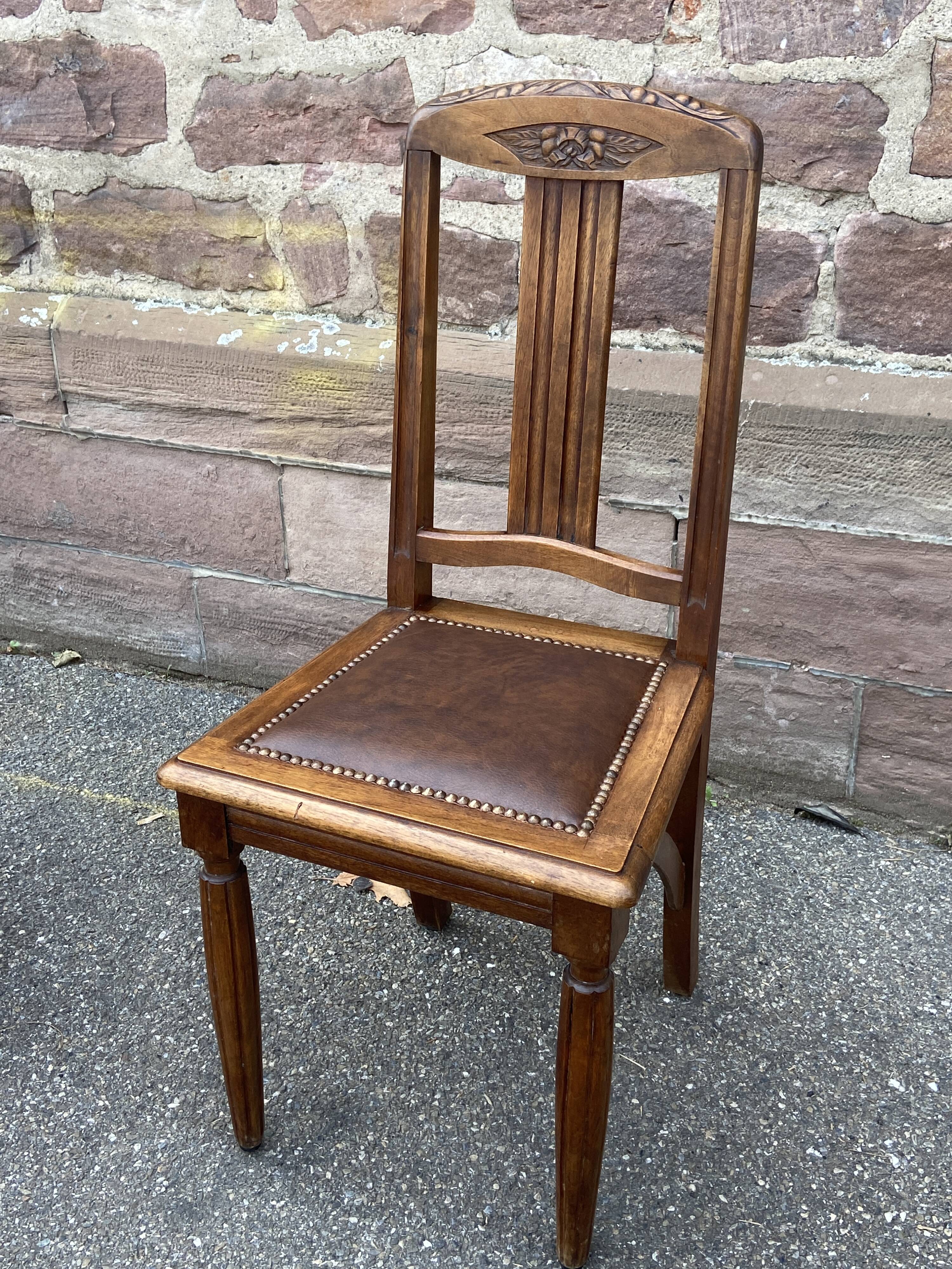 4 Art Deco dining chairs