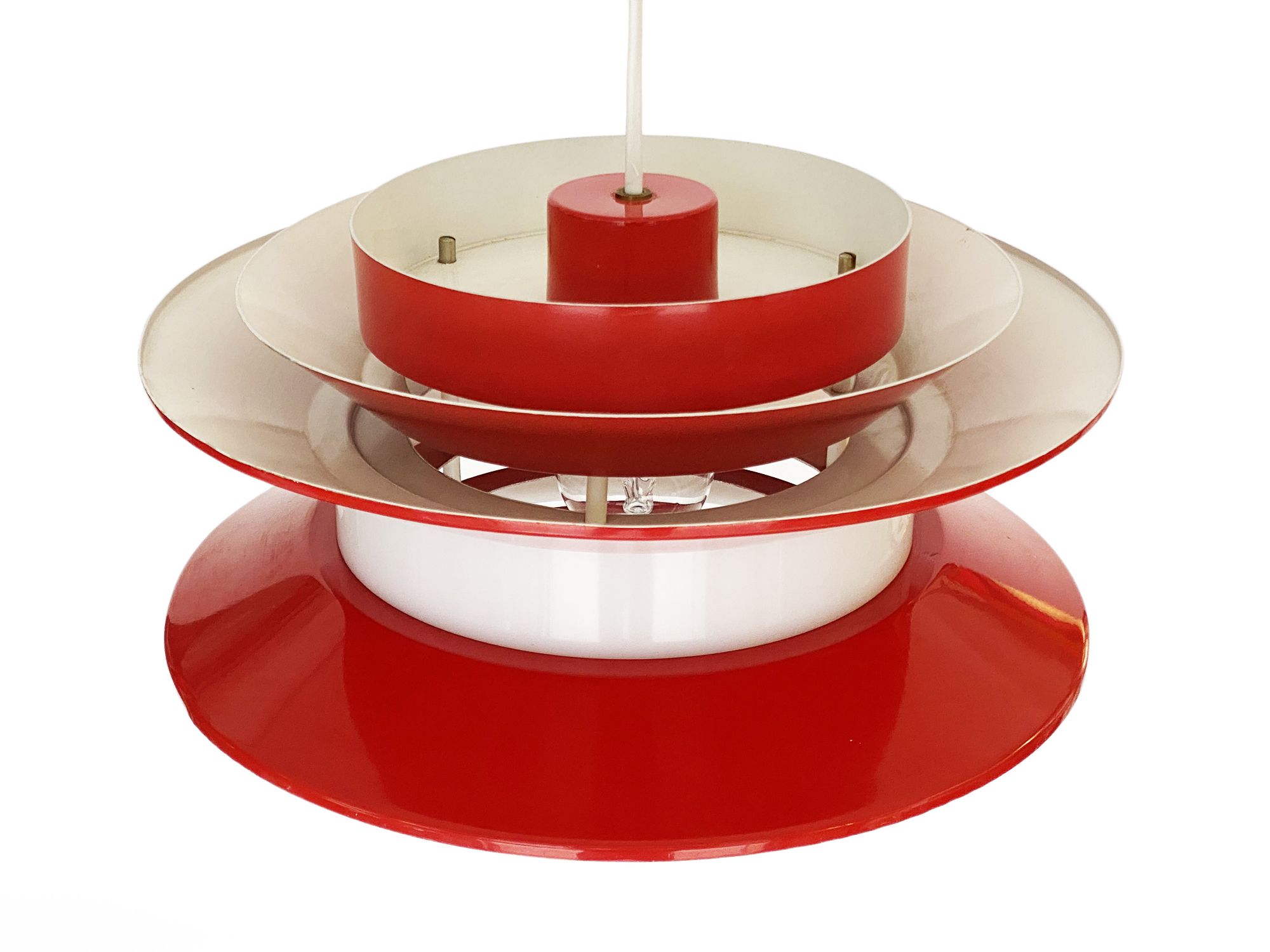 Pendant light "Trava" by Carl Thore for Granhaga Metallindustri. Sweden 1970s