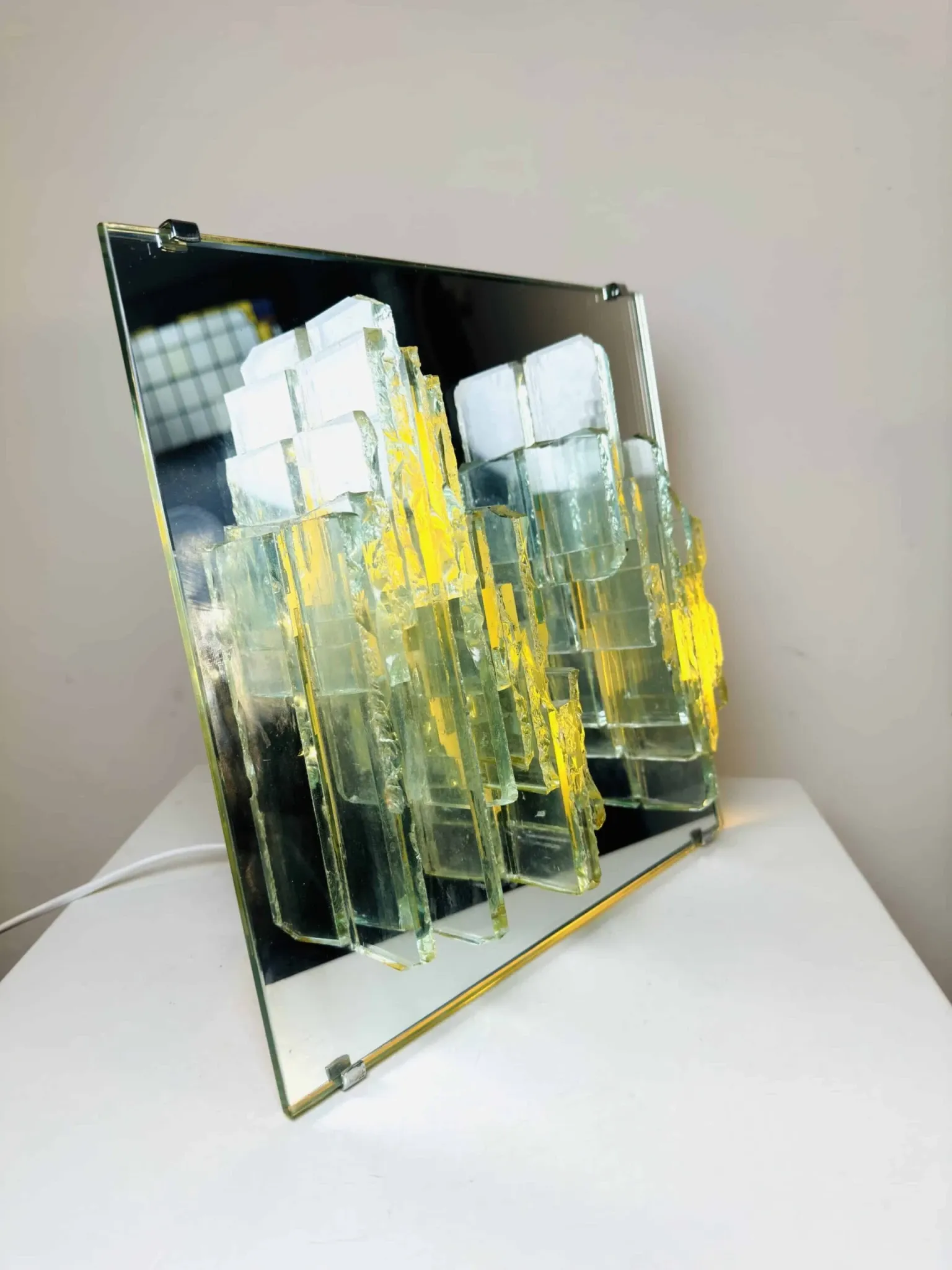 C-1715 'Breukrelief' Wall Lamp By Willem Van Oyen For Raak Amsterdam, The Netherlands, 1968