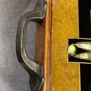 Plateau en marqueterie bois et nacre