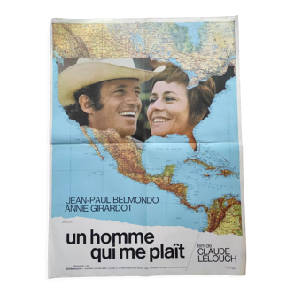 Un homme qui me plaît Claude Lelouch affiche cinéma originale