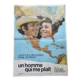 Un homme qui me aime - Claude Lelouch - original cinema poster