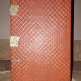 Japanese cabinet in cinnabar red lacquer, Japan Meiji era