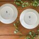 Pair of antique earthenware dishes from Saint-Amand (North)