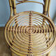 Chair rattan french work of the 1960