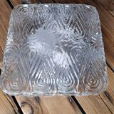 Square glass ceiling light
