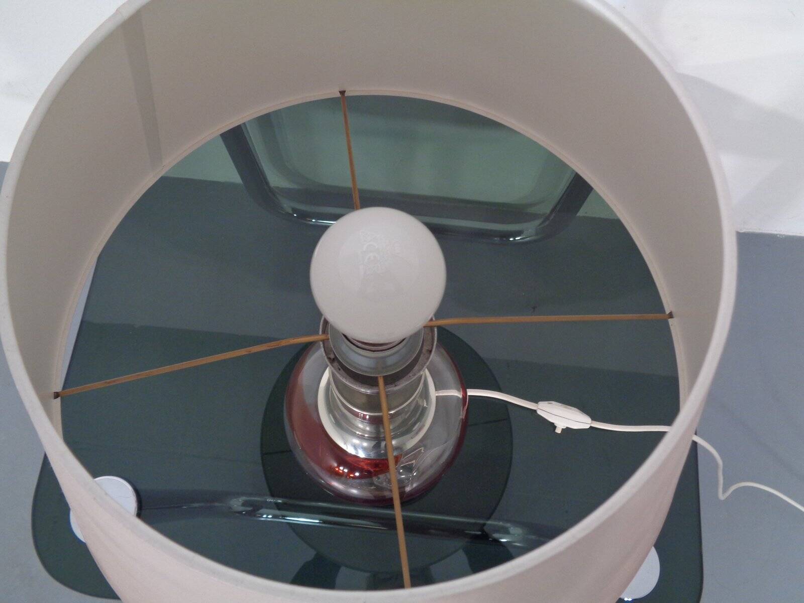 Italian glass floor lamp, 1970s