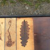 Table basse en céramique aux herbiers de style Roger Capron