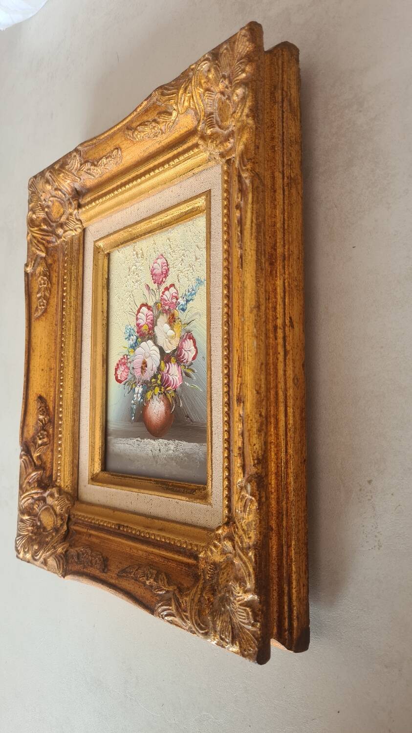 Peinture huile sur toile nature morte
