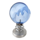 "Membrane" lamp by Toni Zuccheri in blue glass and chrome from Murano year
