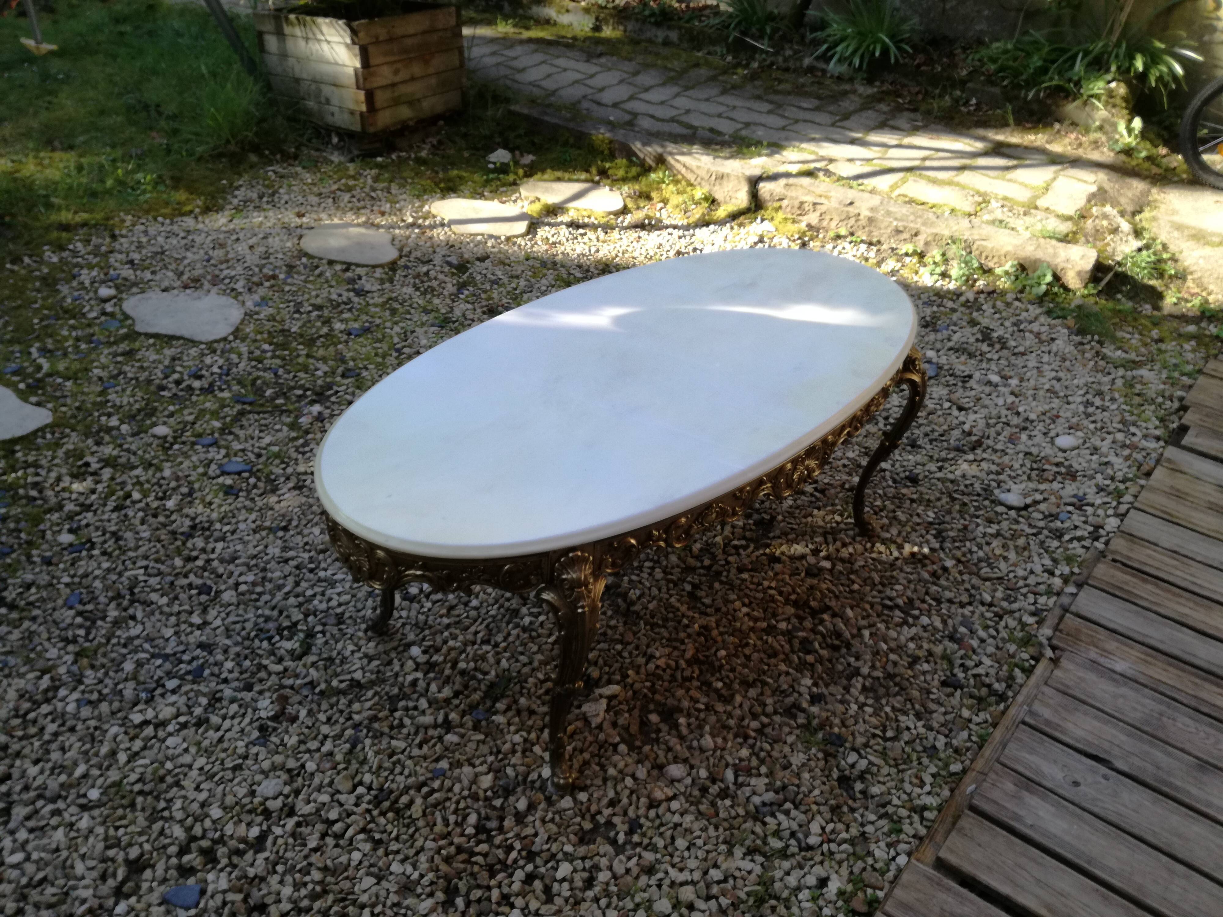 Louis XV mabre coffee table