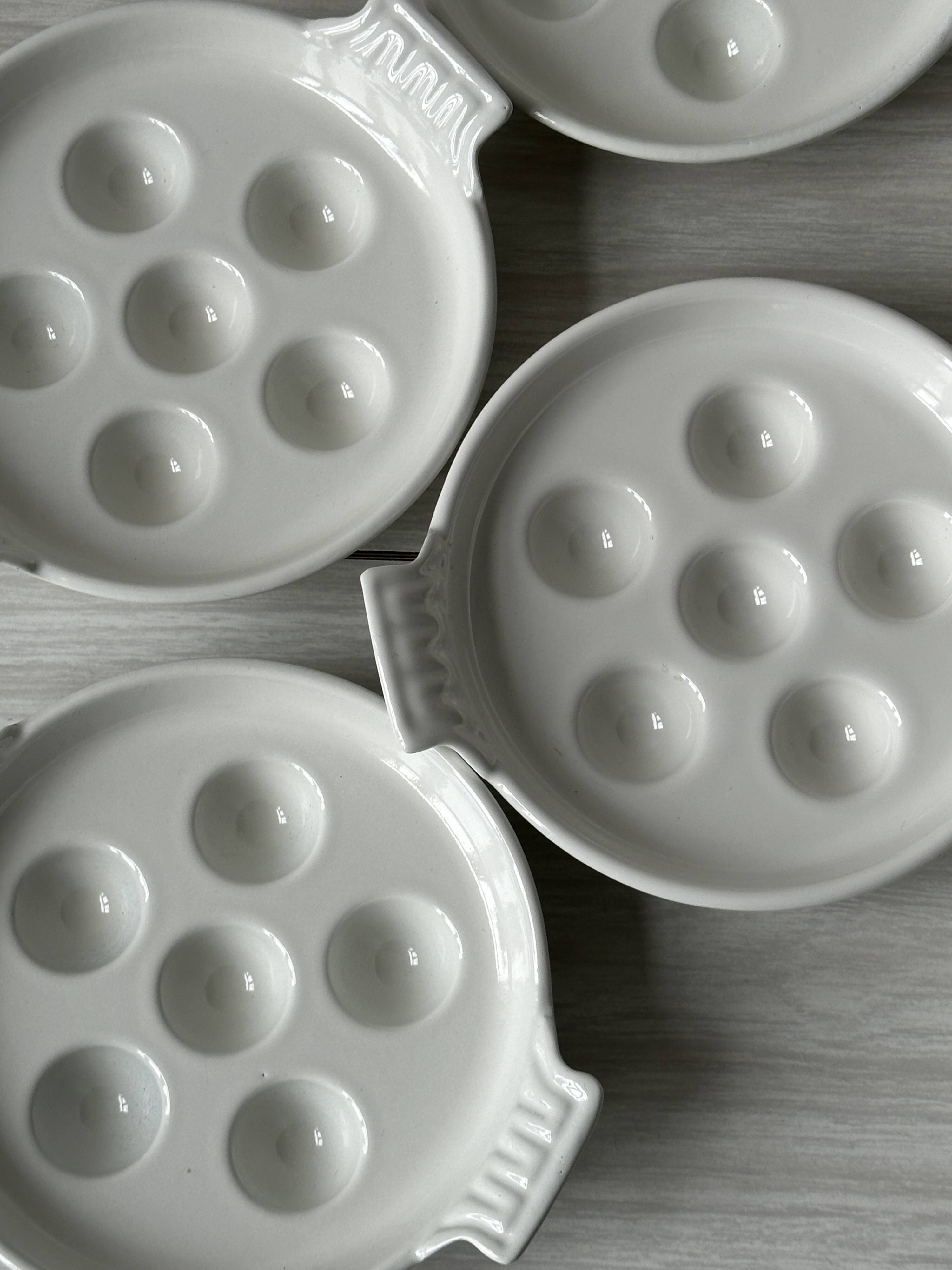 6 metal snail plates