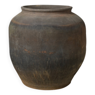 Shantou – Grand pot ancien chinois en terre cuite n°4