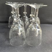 7 verres à porto – Cristal soufflé et taillé