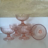 6 large dessert ice cream bowls Rosaline Luminarc France