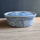 Oval Vintage Terrine in Blue and White Porcelain, Casserole with Lid