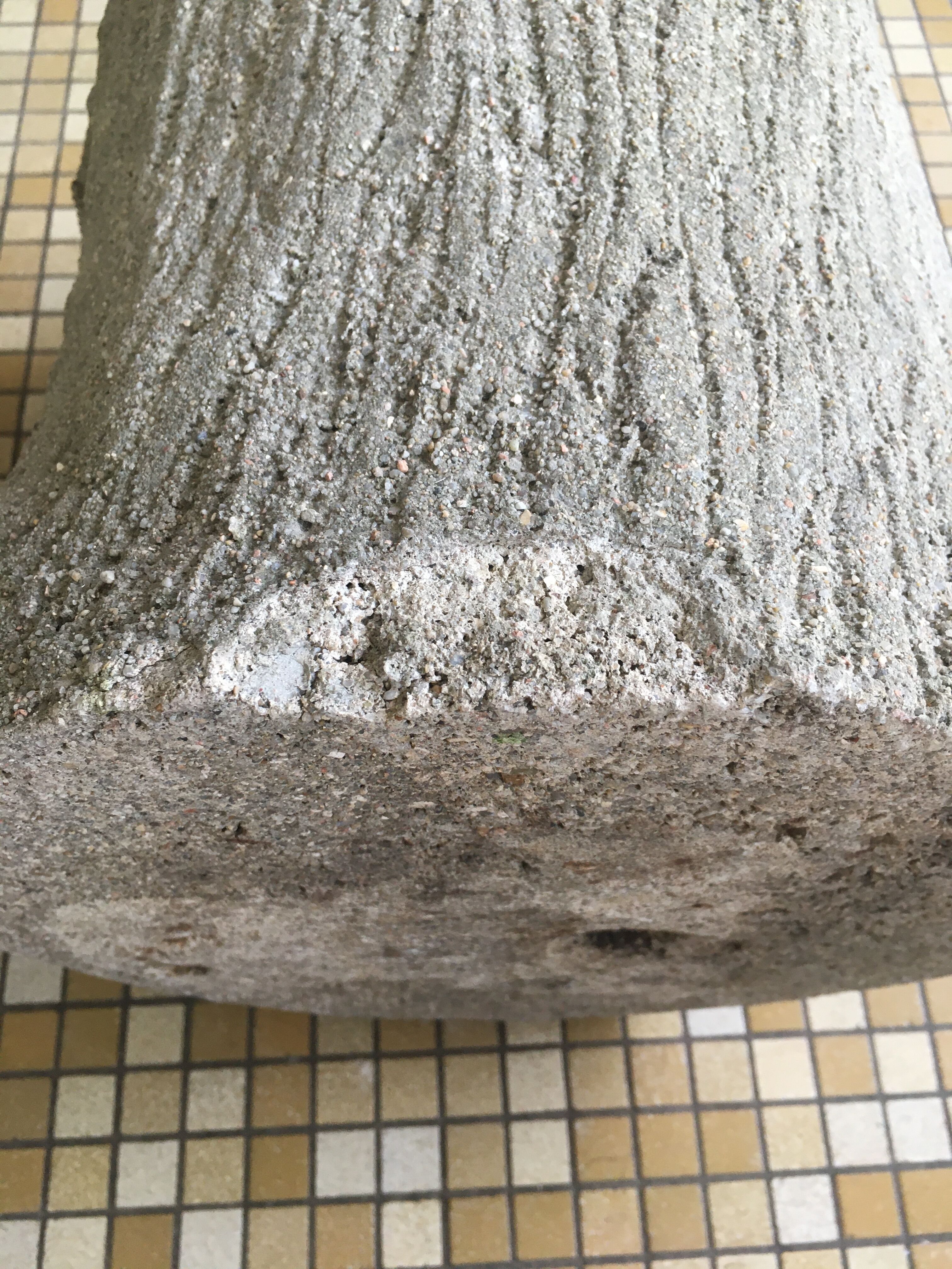 Pair of concrete planters