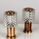 Copper Table Lamps from Kamenicky Senov, 1970s, Set of 2